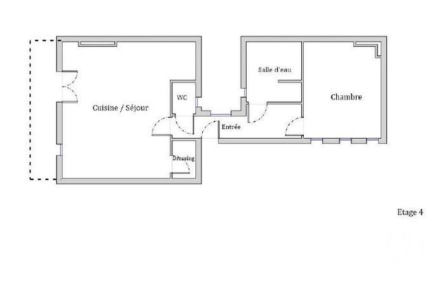 Appartement F2 &agrave; vendre - 2 pi&egrave;ces - 44,71 m2 - Lyon - 69002 - RHONE-ALPES