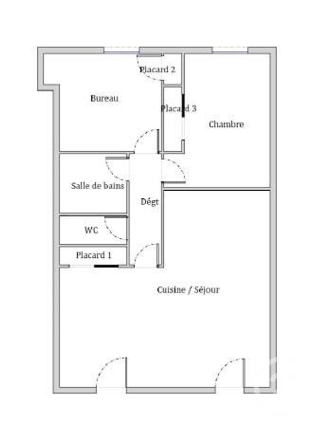 Appartement F3 &agrave; vendre - 3 pi&egrave;ces - 61,48 m2 - Lyon - 69005 - RHONE-ALPES