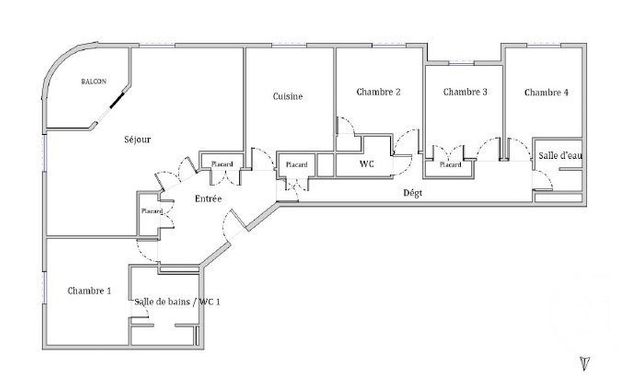 Appartement F5 &agrave; vendre - 5 pi&egrave;ces - 129,31 m2 - Lyon - 69006 - RHONE-ALPES