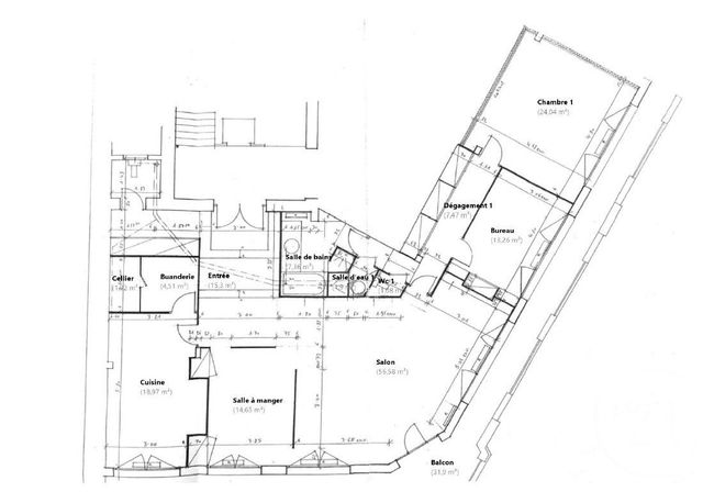 Appartement F4 &agrave; vendre - 4 pi&egrave;ces - 175,05 m2 - Lyon - 69006 - RHONE-ALPES